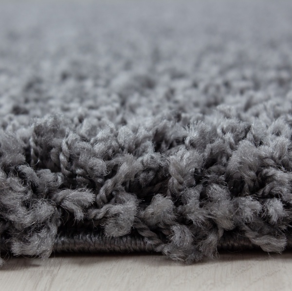 Life Shaggy Plain Grey Rug